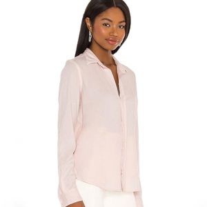FRANK & EILEEN Pale Pink Barry Knit Button-Up Shirt Size Large